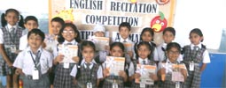 SMS Sr., Meera Bagh - English Recitation Competition for Class II : Click to Enlarge