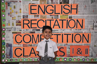St. Mark’s Sr. Sec. Public School, Meera Bagh - Inter Class English Recitation Competition for Classes I and II : Click to Enlarge