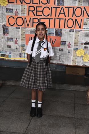 St. Mark’s Sr. Sec. Public School, Meera Bagh - English Recitation Competition for Classes III and IV : Click to Enlarge
