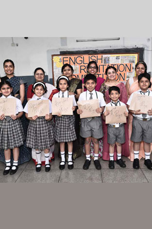 St. Mark’s Sr. Sec. Public School, Meera Bagh - English Recitation Competition for Classes III and IV : Click to Enlarge