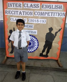 St. Mark’s Sr. Sec. Public School, Meera Bagh - English Recitation Competition by Class V : Click to Enlarge