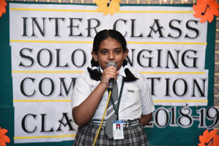 St. Mark’s Sr. Sec. Public School, Meera Bagh - Solo Singing Competition for Class V : Click to Enlarge