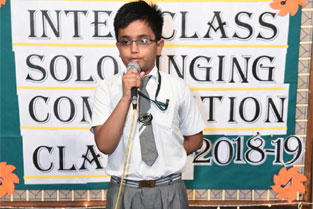 St. Mark’s Sr. Sec. Public School, Meera Bagh - Solo Singing Competition for Class V : Click to Enlarge