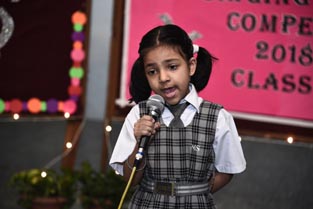 St. Mark’s Sr. Sec. Public School, Meera Bagh - Solo Singing Competition for Classes II and III : Click to Enlarge