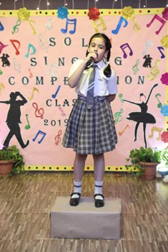 St. Mark’s Sr. Sec. Public School, Meera Bagh - Inter Class Solo Singing Competition for Class III : Click to Enlarge