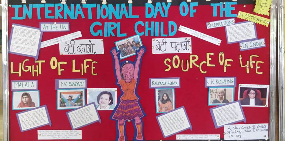 St. Mark's Meera Bagh - International Day of the Girl Child : Click to Enlarge