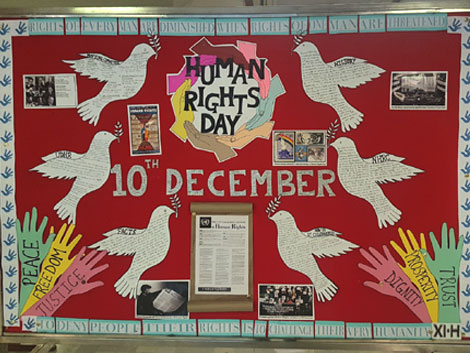 St. Mark's Meera Bagh - Human Rights Day for Class X-H : Click to Enlarge