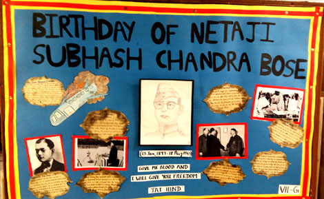 St. Mark's Meera Bagh - Birthday of Netaji Subhash Chandra Bose : Click to Enlarge