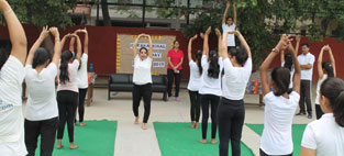 St. Mark's Meera Bagh - International Yoga Day : Click to Enlarge