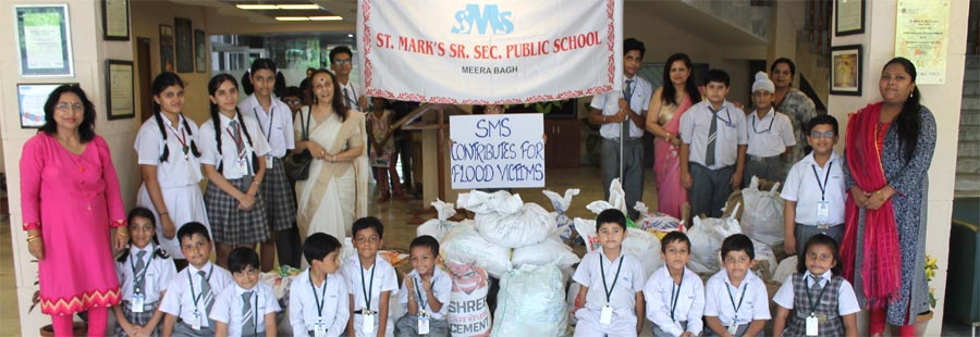 St. Mark’s Sr. Sec. Public School, Meera Bagh - SMS Family Contributes for the Flood Relief : Click to Enlarge