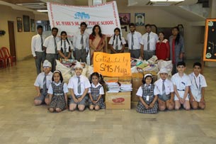 St. Mark’s Sr. Sec. Public School, Meera Bagh - SMS Lends a Helping Hand to Goonj : Click to Enlarge