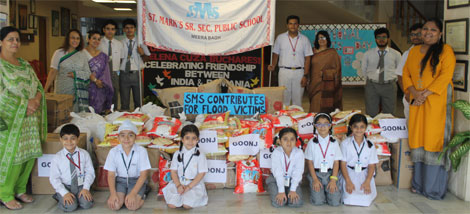 St. Mark's School, Meera Bagh - We Share because We Care : Click to Enlarge