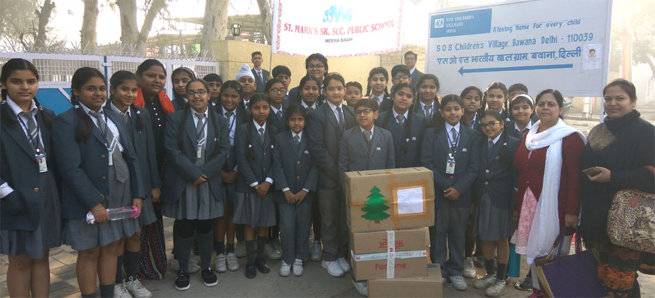 St. Mark's School, Meera Bagh - A Visit to SOS Village, Bawana : Click to Enlarge