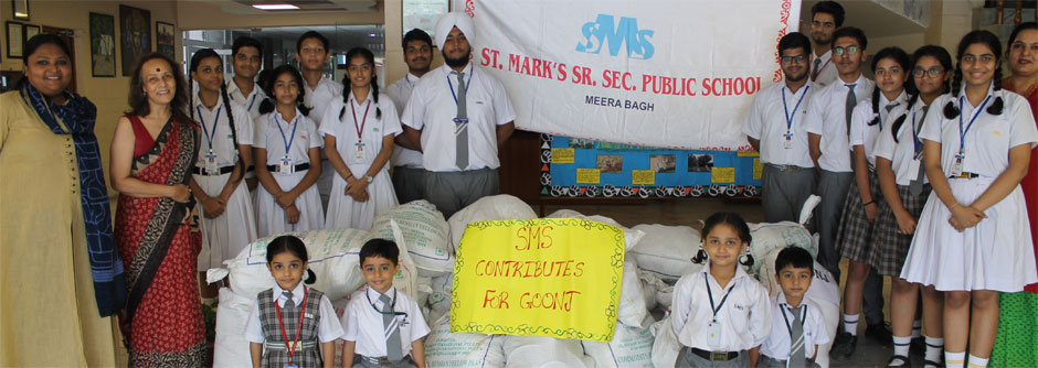 Students of St. Mark’s School, Meera Bagh lend a Helping Hand : Click to Enlarge