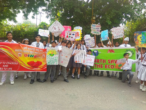 St. Mark’s School, Meera Bagh - Anti Cracker Campaign for Diwali : Click to Enlarge