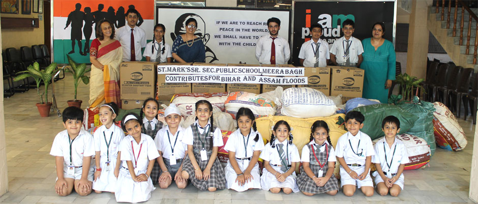 Students of St. Mark’s School, Meera Bagh Lend a Helping Hand : Click to Enlarge