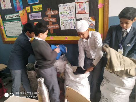 St. Mark’s School, Meera Bagh - Annual Winter Campaign by Goonj : Click to Enlarge