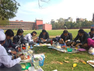 St. Mark's School, Meera Bagh - Holi Colours Making Workshop : Click to Enlarge
