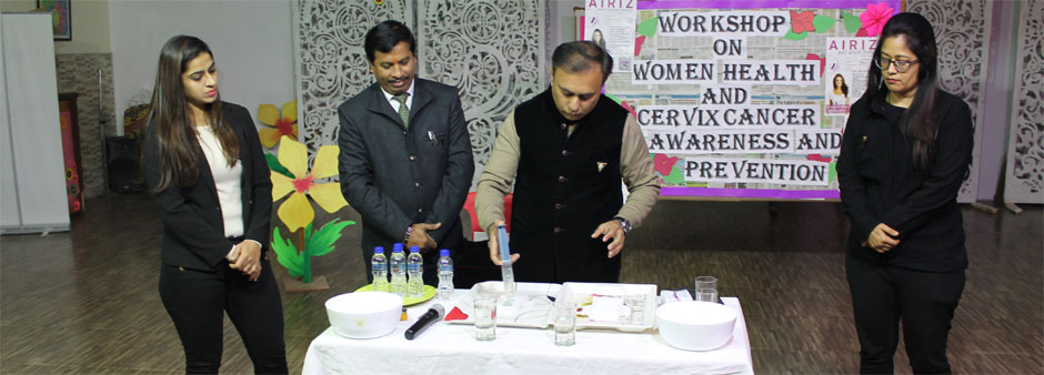 St. Mark's School, Meera Bagh - Workshop on Women Health and Cervix Cancer Awareness Program and its Prevention : Click to Enlarge
