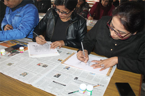 St. Mark's School, Meera Bagh - In-service Art Workshop for Teachers : Click to Enlarge
