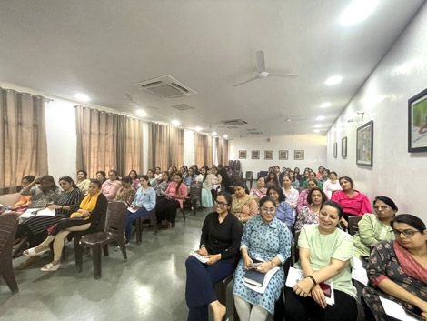 St Marks Sr Sec Public School Meera Bagh: Workshop on delayed or deviant developmental milestones for the Pre-Primary and Primary Educators : Click to Enlarge