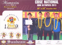 SMS Sr., Meera Bagh - Mehul Mittal (XII-C) and Mandeep Sehrawat (XII-E), represented our school in CBSE National Athletic Meet held at Sun Beam Public School Varansi (UP) : Click to Enlarge
