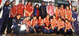 St. Mark's Sr. Sec. Public School, Meera Bagh  - 32nd Sub - Junior Girls National Handball Championship 2015-16 : Clck to Enlarge