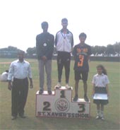 SMS Sr., Meera Bagh - Mandeep Sehrawat, XII-E, has bagged the Silver Medal in the C.B.S.E. 5000 meters Athletics Championship : Click to Enlarge
