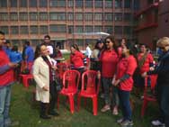 St. Mark's Meera Bagh - The Staff and Alumni play a Friendly Cricket Match : Click to Enlarge