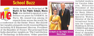 St. Mark's School, Meera Bagh, Delhi - Media Coverage 2024: Click to Enlarge