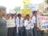 St. Mark's Meera Bagh - Earth Saviours Club Members - Anti Cracker Rally : Click to Enlarge