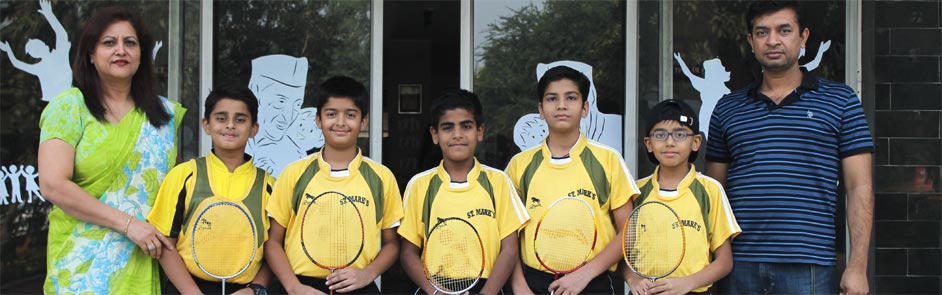 St. Mark's Meera Bagh - Sub Junior Badminton Champions : Click to Enlarge