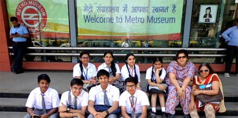 St. Mark's School, Meera Bagh - A visit to Metro Museum : Click to Enlarge