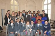 St. Mark's School, Meera Bagh - Young Turks Tryst with destiny - an Indo French collaborative book released by the Ambassador of India to France, Dr. H. E. Mohan Kumar at the Embassy of India in Paris : Click to Enlarge