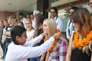 St. Mark's School, Meera Bagh - We welcome our guests from Spojena Skola, Slovak High School, Bratislava : Click to Enlarge