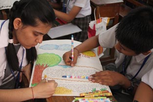St. Mark's School, Meera Bagh - Prakriti Utsav held - commemorating Earth Day : Click to Enlarge