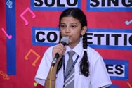 St. Mark's School, Meera Bagh - Solo Singing Competition for Classes VI and VII : Click to Enlarge