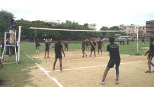 St. Mark's School, Meera Bagh - Zonal Volleyball Tournament held at our school : Click to Enlarge