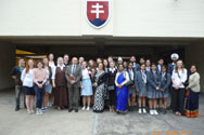 St. Mark's School, Meera Bagh - We host our friends from Gymnasium SV Frantiska Assissi, Zilina, Slovakia : Click to Enlarge