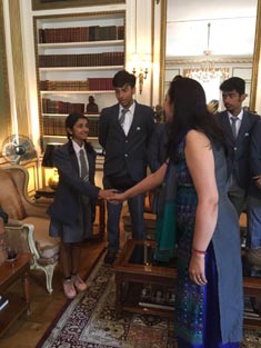 St. Mark's School, Meera Bagh - Rendezvous with the Indian Ambassador in France, H. E. Mr. Vinay Mohan Kwatra : Click to Enlarge