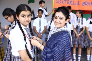 St. Mark's School, Meera Bagh - Investiture Ceremony for Seniors held : Click to Enlarge
