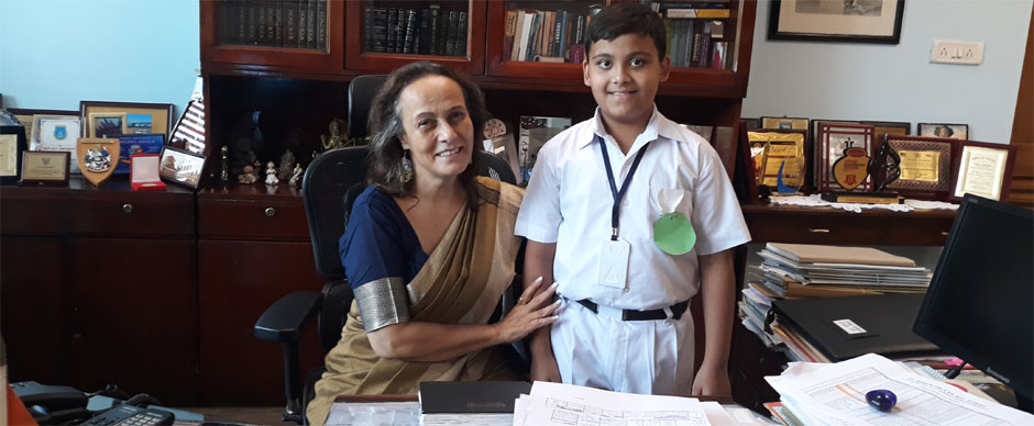 St. Mark's School, Meera Bagh - Swaraj Das, VI-E, wins the Second Position at the Zonal Instrumental Music Competition : Click to Enlarge