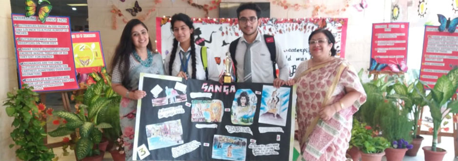 St. Mark's School, Meera Bagh - Varun Sethi and Tript Kaur of Class XII-B win the Second Prize in the STORY BOARD COMPETITION organized by Apeejay School, Pitampura : Click to Enlarge