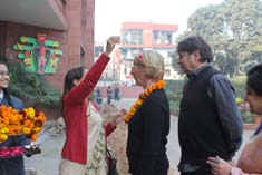 St. Mark's School, Meera Bagh - Delegation from Slovenia arrives : Click to Enlarge