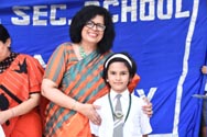 St. Mark's School, Meera Bagh - Members of the Junior Student Council takes oath : Click to Enlarge