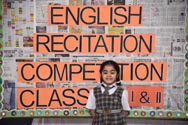 St. Mark's School, Meera Bagh - Students of Classes I and II participate in English Recitation Competition : Click to Enlarge