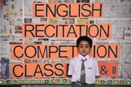St. Mark's School, Meera Bagh - Students of Classes I and II participate in English Recitation Competition : Click to Enlarge