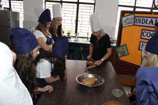 St. Mark's School, Meera Bagh - A delegation from Ebba Petterssons Privatskola, Gothenborg, Sweden visits us : Click to Enlarge