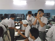 St. Mark's School, Meera Bagh - Astronomy club session on Invisible Astronomy : Click to Enlarge