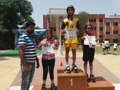 St. Mark's School, Meera Bagh - Medals galore in 18th Sardar Sewa Singh Johal Memorial Roller Skating Gold Cup 2018 : Click to Enlarge